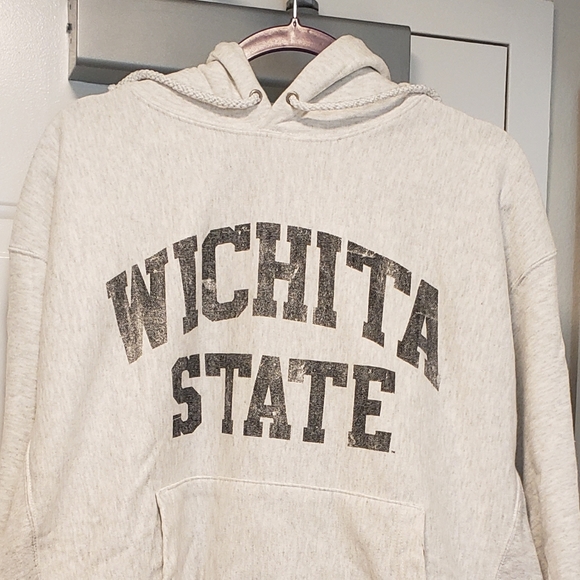 Vintage Champion Reverse Weave Hoodie 2000 Wichita State University Kansas - Picture 6 of 7